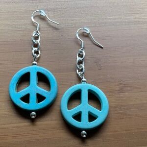🟡New Sterling Silver Dangling/Drop Turquoise Earrings